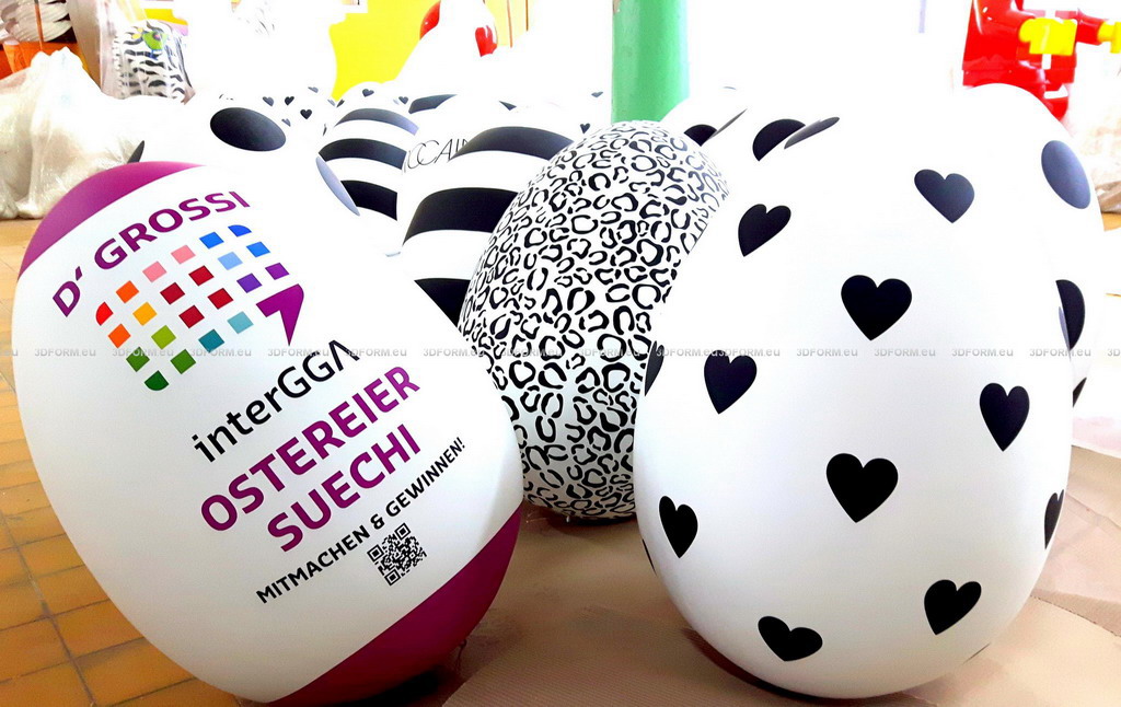 Decorative Eggs: Modern 3D Easter Figures