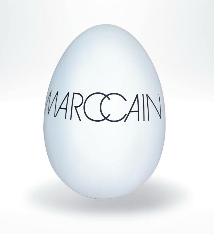 Decoration Large Easter Egg 3D Figure 10 A white egg with the text