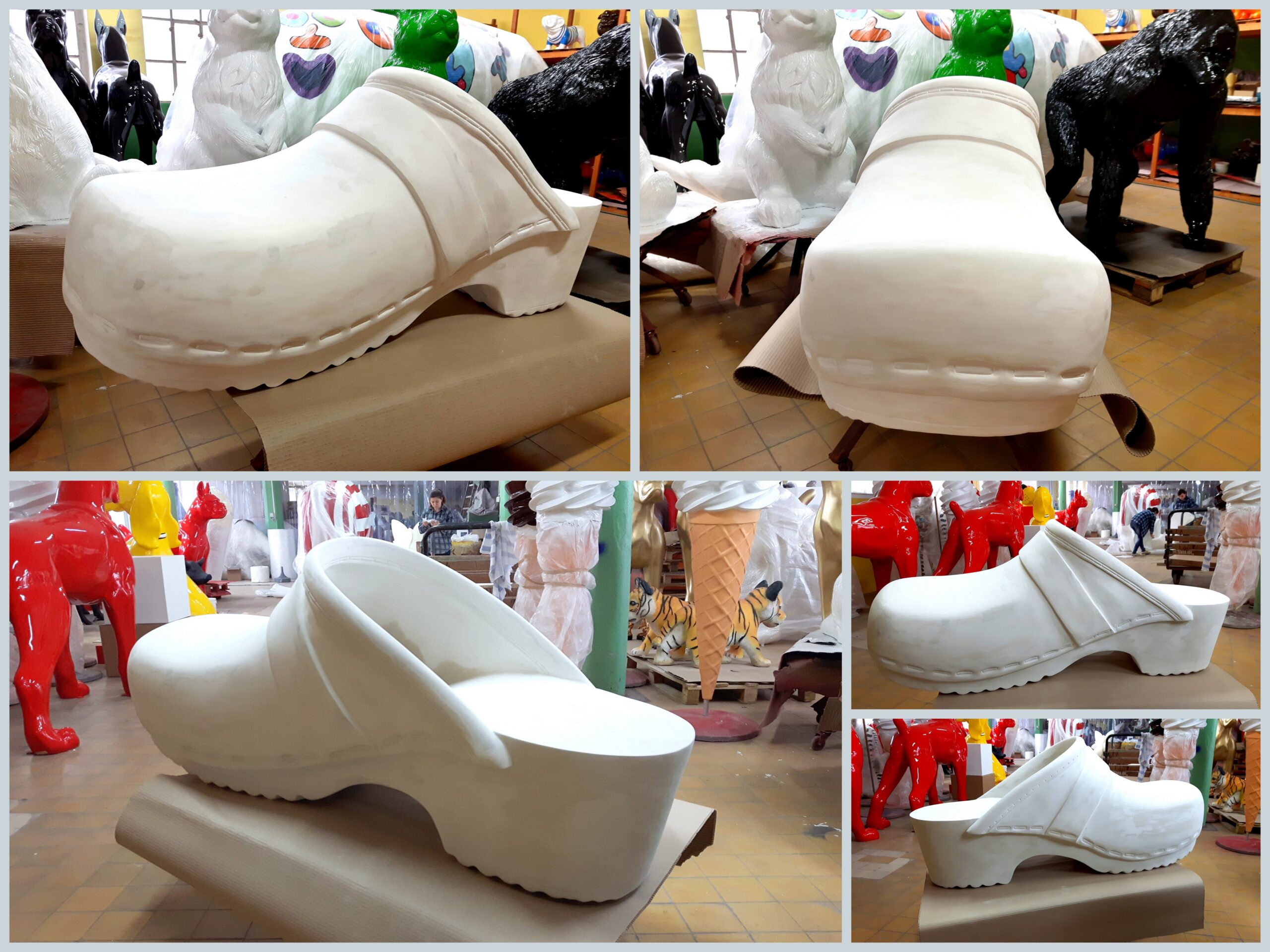 Figura reklamowa chodak 3D, wzór duński