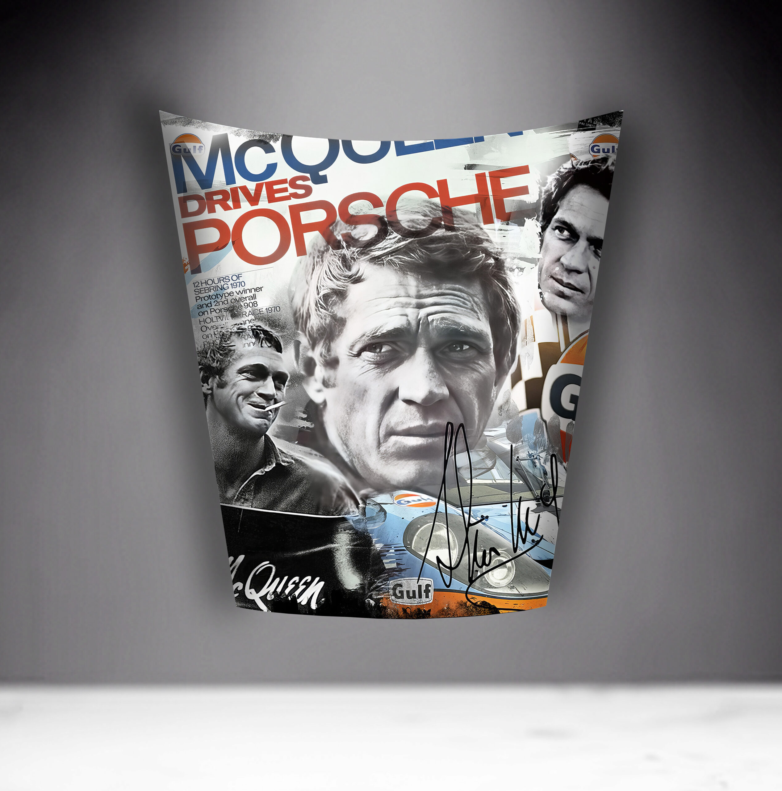 Car Mask 911 - Theme 13 2 Poster featuring multiple images of a man with the text