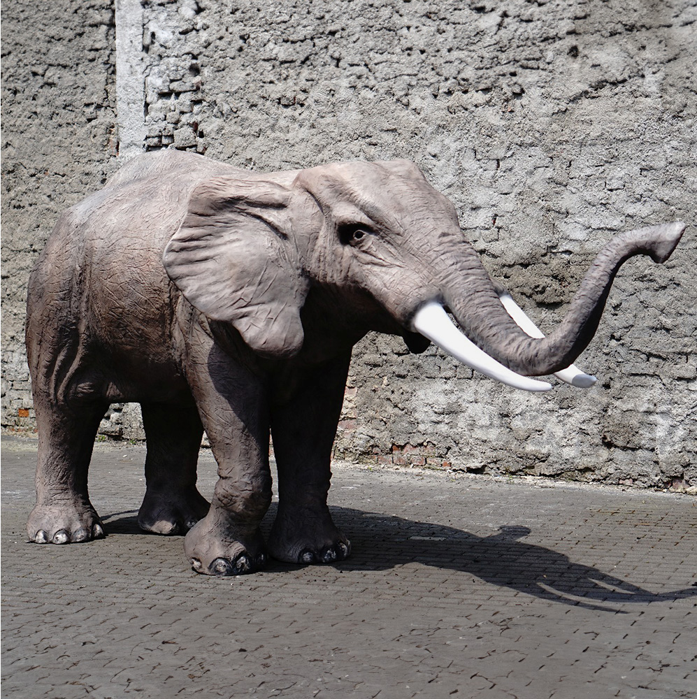 3D Figure - Life-Size Elephant 2 Figura 3D - Słoń Naturalnej Wielkości