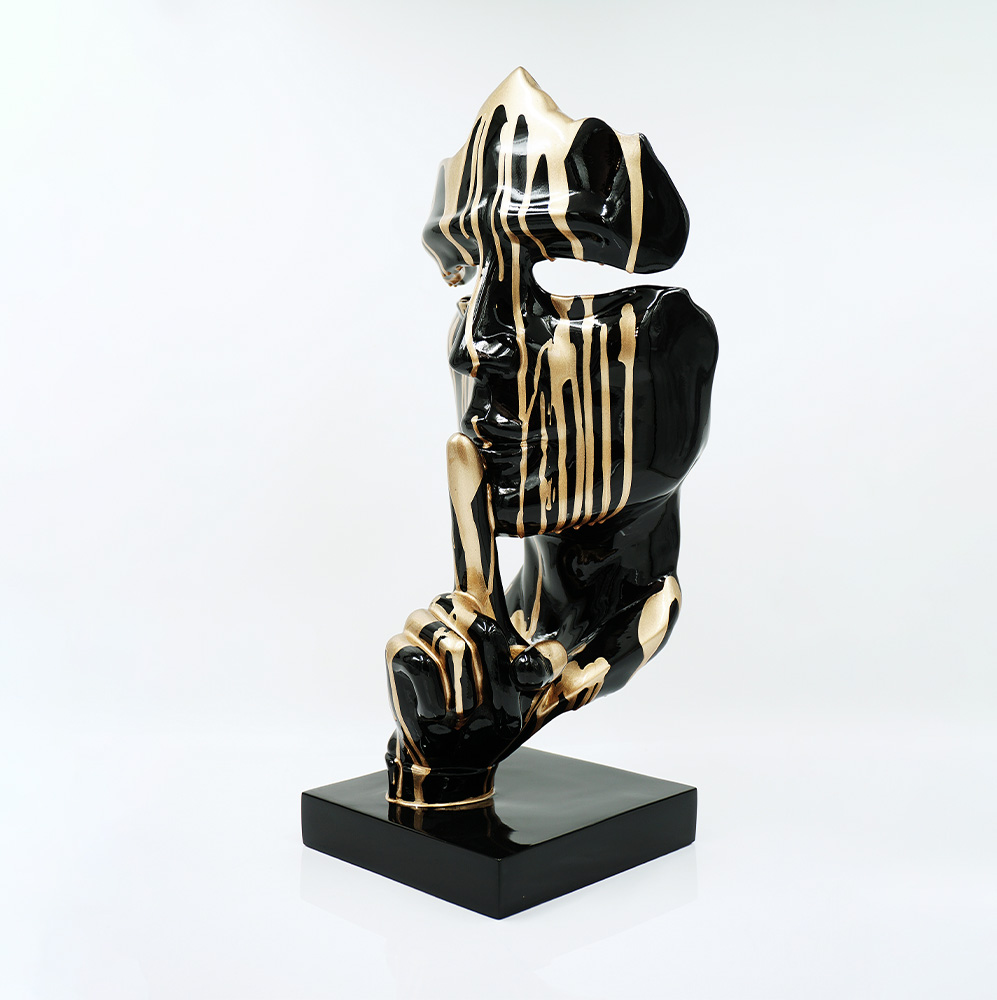 Small Mask on a Stand - Motif V 3 Small Mask on a Stand - Motif V - Image 3