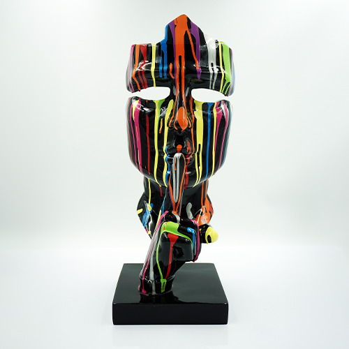 Small Mask on a Stand - Motif V 4 Small Mask on a Stand - Motif V - Image 4