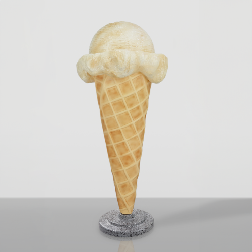 Ice Cream Ball Pastel Beige