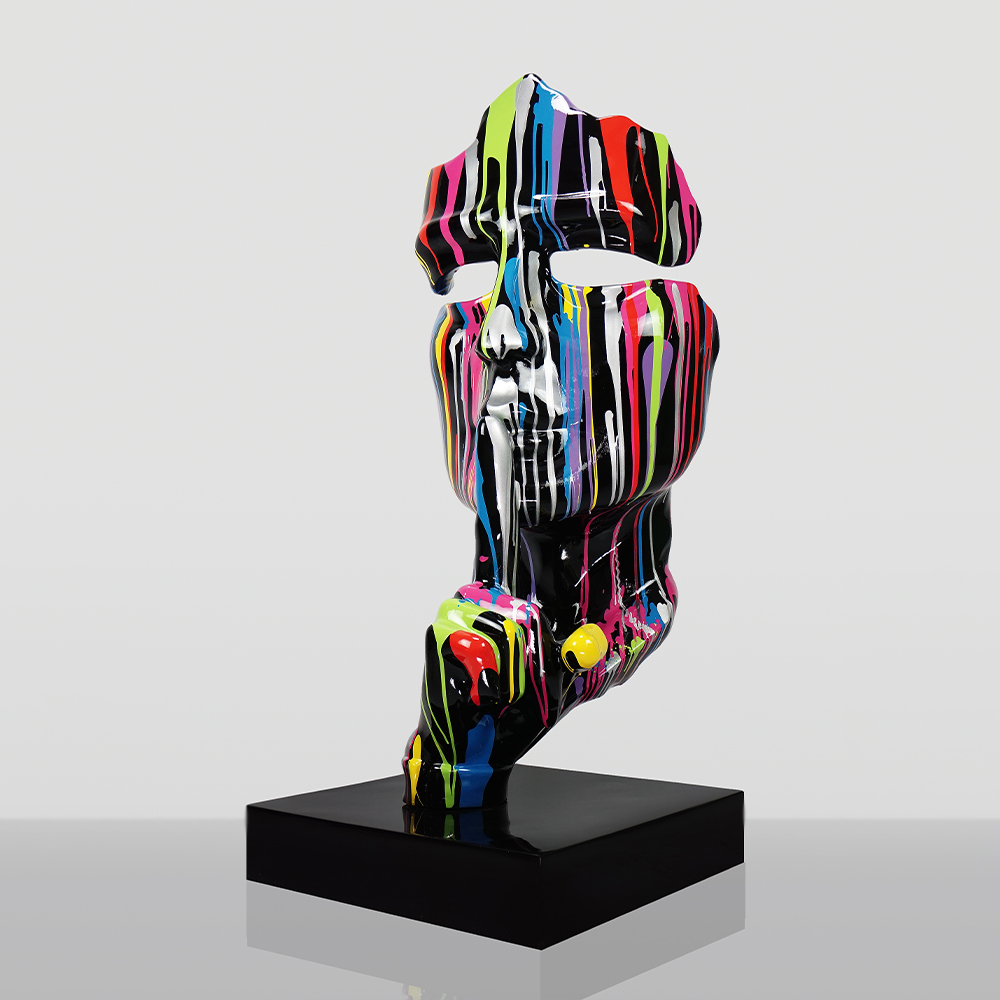 Medium-Sized 120CM Mask on Stand - Black Trash 2 Medium-Sized 120CM Mask on Stand - Black Trash - Image 2