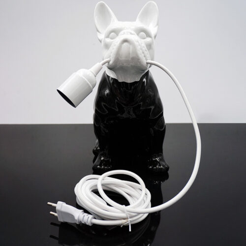 Decorative Figure French Bulldog Lamp - Design V