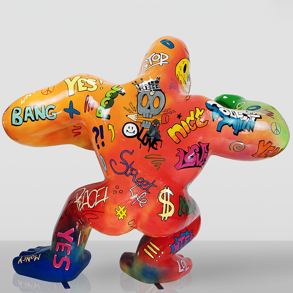 Large Boxer Gorilla Figure - Pop Art 2 Large Boxer Gorilla Figure - Pop Art - Image 2