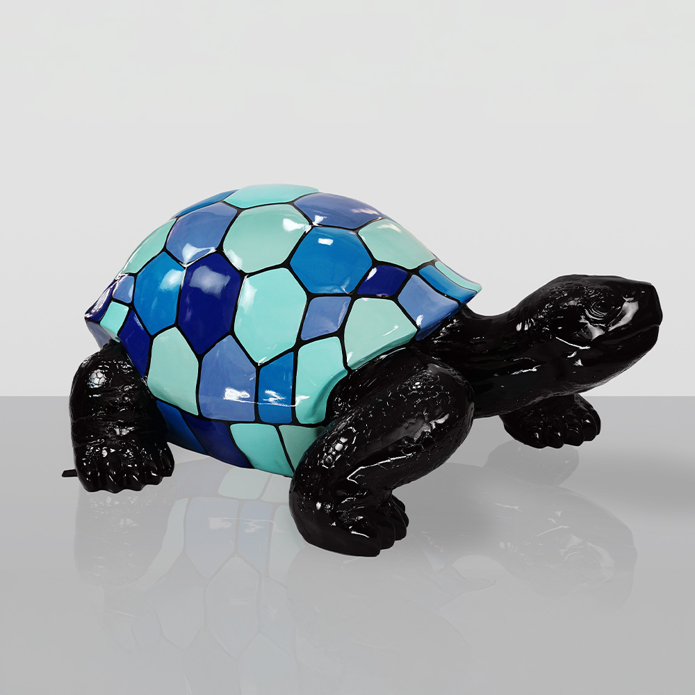 Large Walking Turtle Figure - Blue Smartie 1 Large Walking Turtle Figure - Blue Smartie