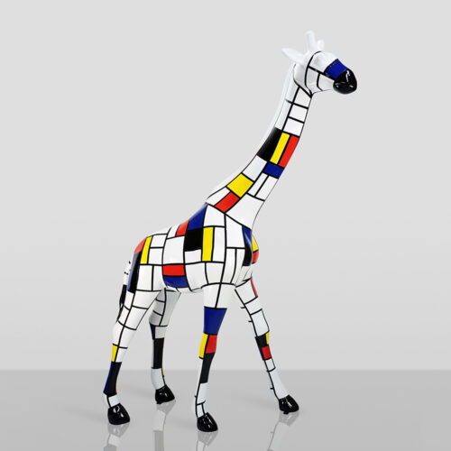 Large Giraffe 230CM Mondrian Version