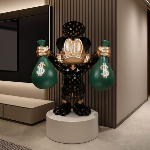 Decorative Figure – Small Scrooge McDuck with Money Bags
