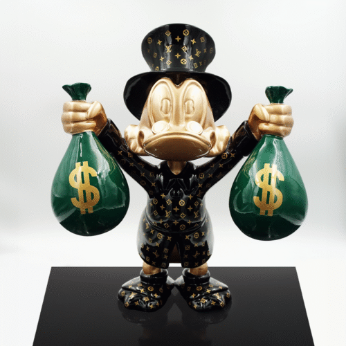 Decorative Figure – Mini Scrooge McDuck with Money Bags